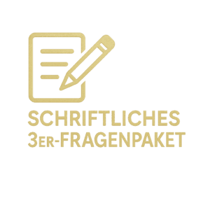Schriftliches 3er-Fragenpaket – Klarheit auf Abruf