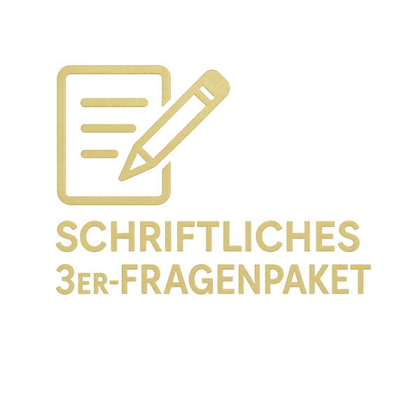 Schriftliches 3er-Fragenpaket – Klarheit auf Abruf